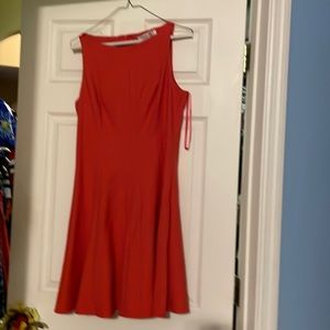 Coral sleeveless dress size 12